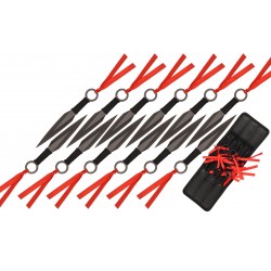 Throwing Knives 6" Black 12Pcs Set (24/1/12*9*15/27) Throwing Knives 6" Black 12Pcs Set (24/1/12*9*15/27)