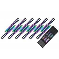 Throwing Knives 6" Rainbow 12Pcs Set (24/1/12*9*15/31) Throwing Knives 6" Rainbow 12Pcs Set (24/1/12*9*15/31)