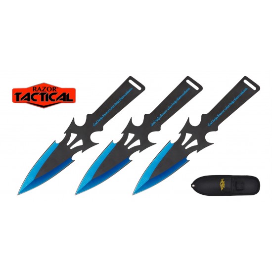 7.5" 3pcs Set Throwing Knife Set (60/-/13*11*18/39)