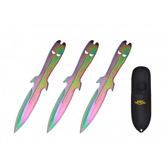 7.5" 3pcs Set Throwing Knife Set (60/-/13*11*18/31)