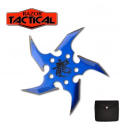 Blue 5 POINTS THROWING STAR with pouch  (120/12/22*11*18/37)