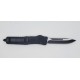 FURY Special OTF Knife. Black Handle, Drop Point Blade