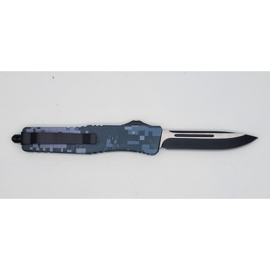 FURY Special OTF Knife, Camouflage Handle, Drop Point Blade  (60/1/16*15*11/36)