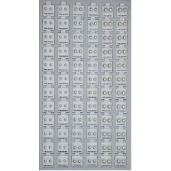 Jewelry Card 72 pcs, Earrings, White Pearl, Mixed Size. (50/1/19*19*16/21) 216009 Jewelry Card 72 pcs, Earrings, White Pearl, Mixed Size. (50/1/19*19*16/21) 216009