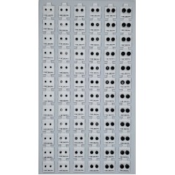 Jewelry Card 72 pcs, Earrings, Black, Round, Silver, Mixed Size. (50/1/19*19*16/21) 216025 