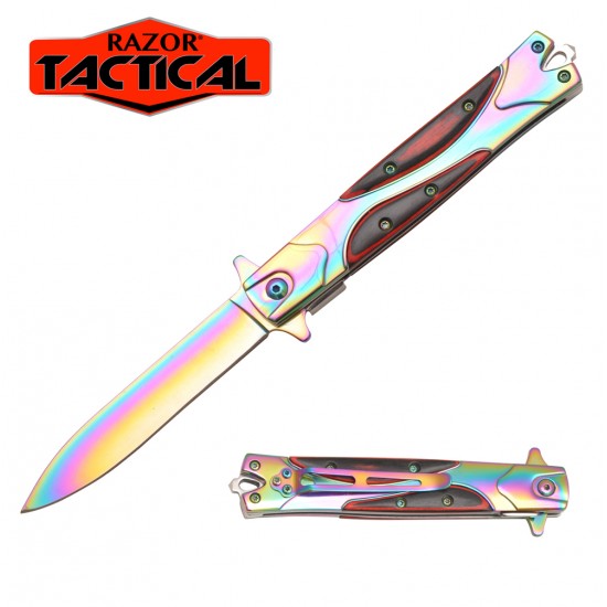 Titanium Stiletto Style Quick Assist knife W/ Black Handle (120/12/12*9*16/40)