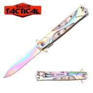 Titanium Stiletto Style Quick Assist knife W/ Pink Pearl Handle (120/12/12*9*16/40)