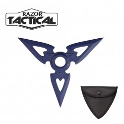 SPINNER 3 BLADES 5' THROWING STAR W/ POUCH - BLUE (120/CS) SPINNER 3 BLADES 5' THROWING STAR W/ POUCH - BLUE (120/CS)