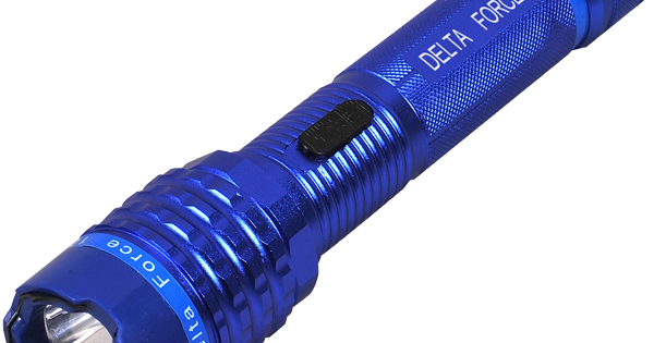 cheetah blue 10 million volt rechargeable stun gun flashlight Heavy Duty wholesale BLUE DELTA FORCE 10